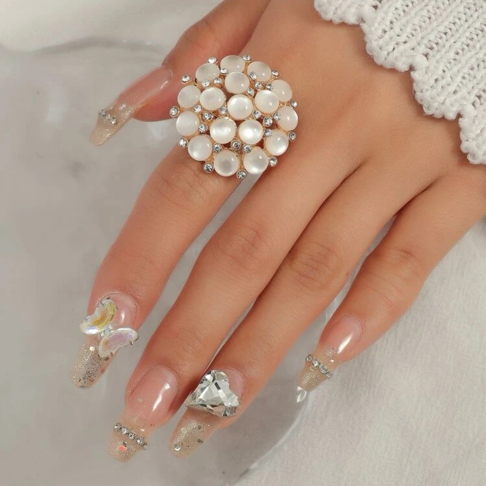 Rhinestone Decor Ring